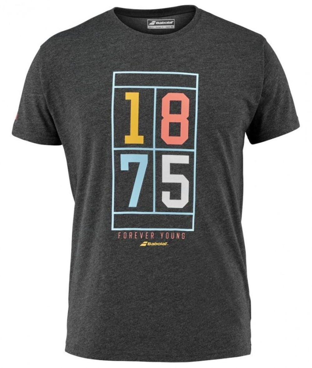 Теннисная футболка Babolat Exercise Vintage Tee Men - Black