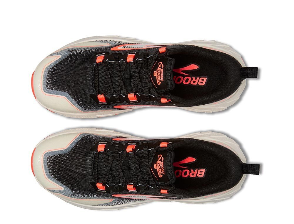 Кроссовки для бега женские Brooks Cascadia 18 W Черно-Коралловые
