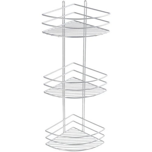 Полка корзина Fixsen угловая, трехэтажная, хром (FX-710-3)
