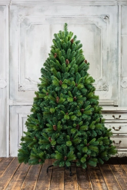 Искусственная сосна Байкальская с шишками 180 см., Леска+ПВХ, ЕлкиТорг (97180)