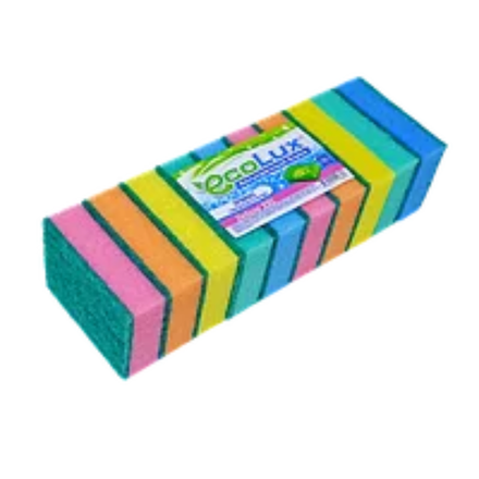 Губки для посуды Эколюкс 10 шт