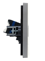 FORTE&PIANO Розетка компьютерная двойная RJ45 кат.6 FP534 сталь IEK