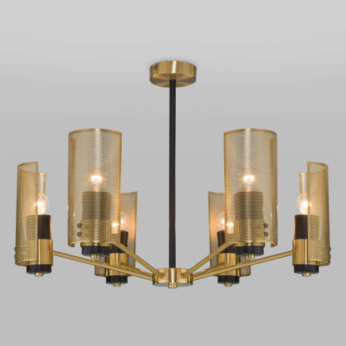 Потолочная люстра с металлическими плафонами 70139/6 латунь