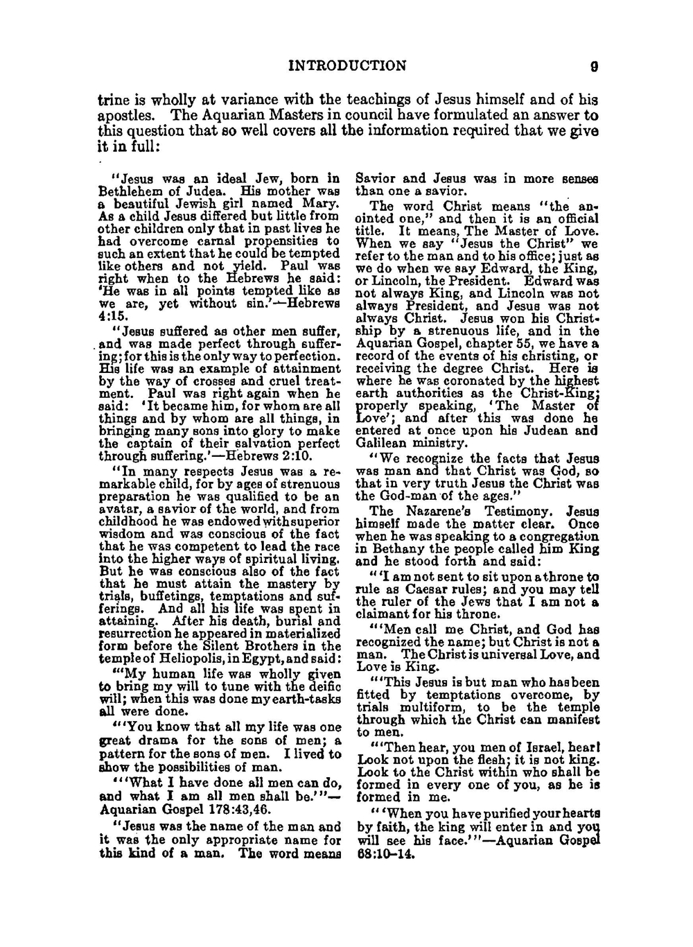 The aquarian gospel of Jesus the Christ | Levi