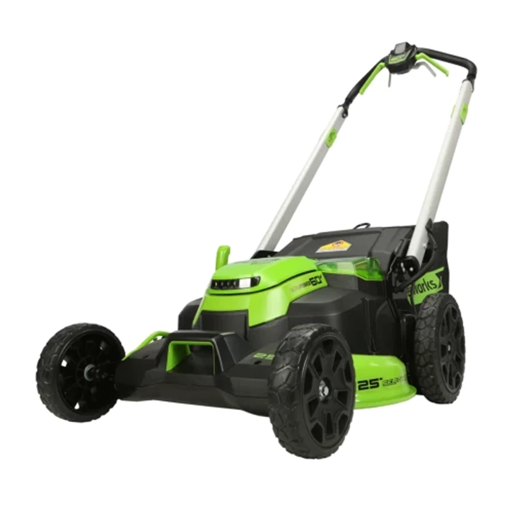 Аккумуляторная газонокосилка Greenworks GD60LM612K2 60В (2 x 2 Ач, ЗУ) нож 61 см, 2519107U2A