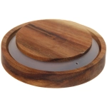 Банка для продуктов стеклянная 700мл «ICE» с крышкой из акации