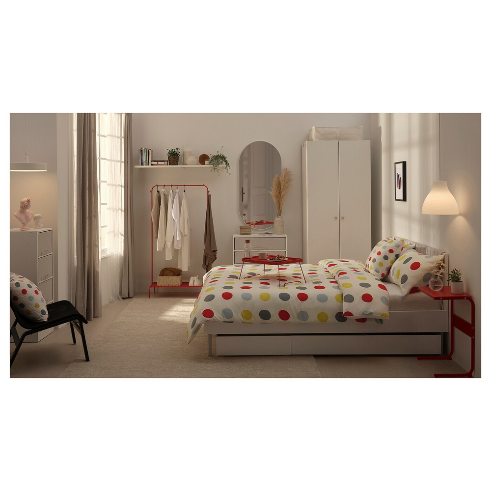 Вешалка напольная IKEA BRUKSVARA (БРУКСВАРА), Красный, 78х147 см