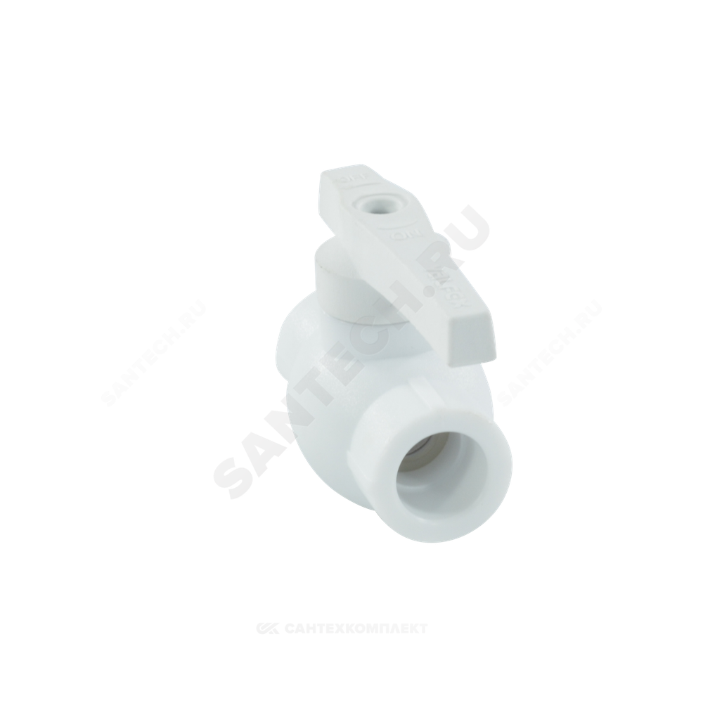 Кран шаровой PP-R белый Дн 63 внутренняя пайка VALFEX 10144063
