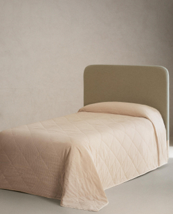 Zara Home покрывало детское из хлопка, синий, в полоску