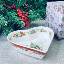 Lenardi 205-300 Блюдо 16 см НОВЫЙ ГОД в под.уп.(х36)Фарфор