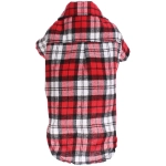 Кофта - рубашка фланелевая для мелких пород собак и кошек «BRO Style», цвет красный, р 3XL