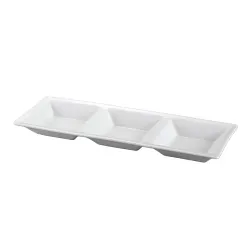 Менажница 30,8*11 см h2,5 см 3 отделения белая фарфор NEW P.L. Proff Cuisine [6]