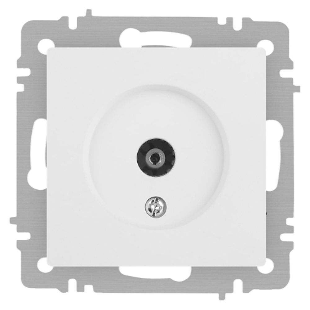 Розетка Intro Accent 6-301-01М TV одиночная, IP20, СУ, белый матовый