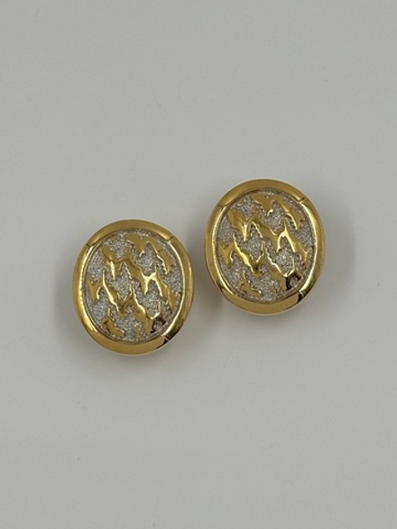 Клипсы Pied-de-poule Christian Dior