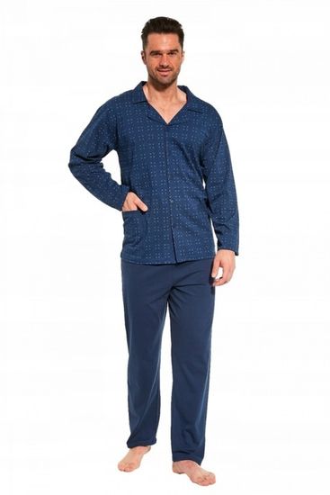 Пижама мужская на пуговицах с длинным рукавом и брюками Cornette 114/57