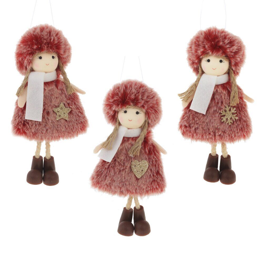 GAEM Изделие декоративное подвесное "Девочка", L8 W5 H15 см, 3в.