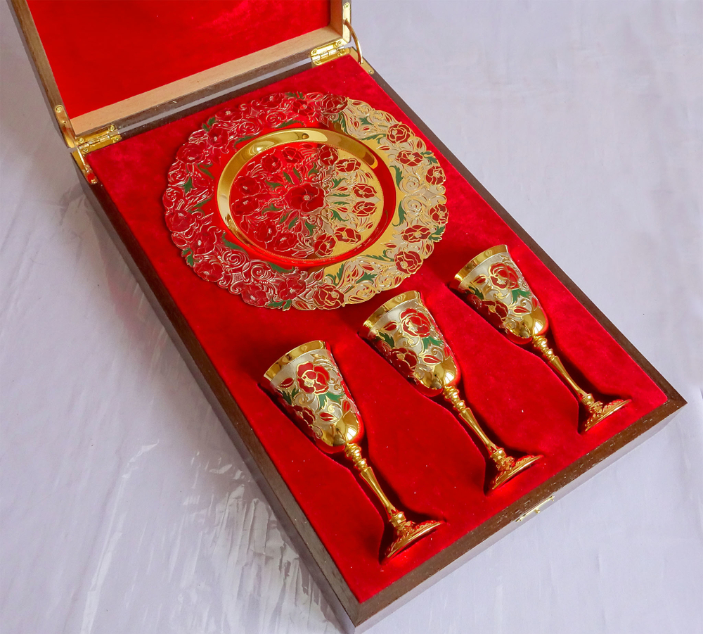 Винный набор "Маки"