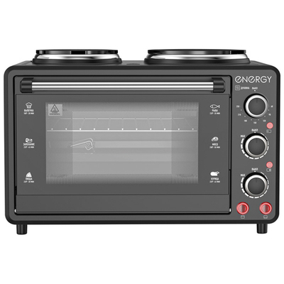 Духовка электрическая ENERGY GН-26A-B, 1400Вт, 26л, черная