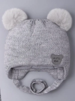 Шапка детская зимняя вязаная с ушками