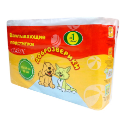 Подстилки впитывающие 60х40 см, Classic, 30 шт.