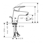 Смеситель для раковины Hansgrohe Logis 71070000