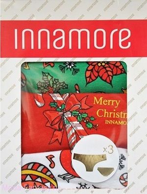 Комплект IMD Merry Christmas 83331780 Set Slip (3 пары) Innamore