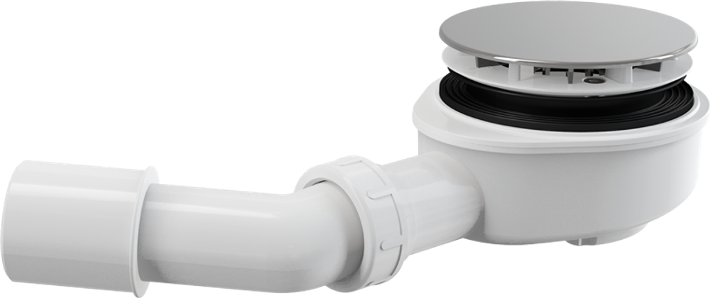 А491CR Сифон для душ. поддона хром AlcaPLAST (15/1шт)