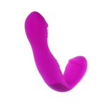 Безремневой перезаряжаемый вибрострапон Angelo - 18,7 см. (Цвет: лиловый)