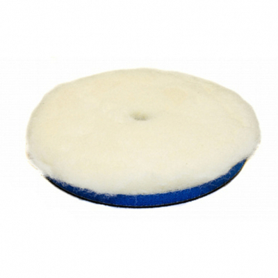 Lake Country Полировальный круг белый режущий, натуральный мех на поролоне 75мм