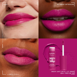 NYX Professional Makeup Smooth Whip Matte Lip Cream - Бархатистая разглаживающая помада, 4 ml