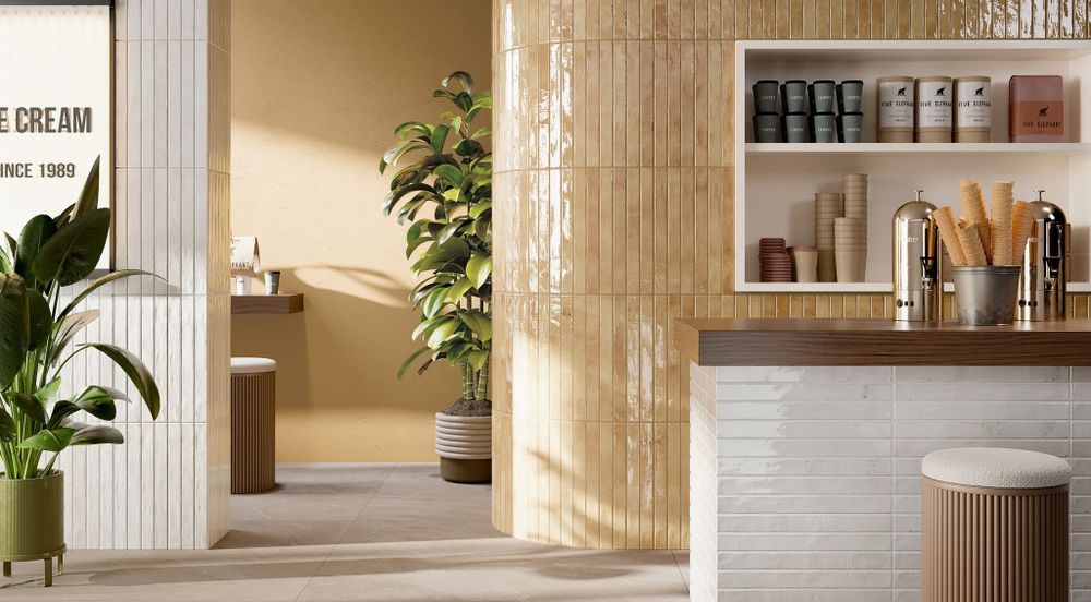 Ригельная плитка Rondine Colors Beige 450x48x9,5