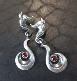 Серьги "Кокетливая лиса"