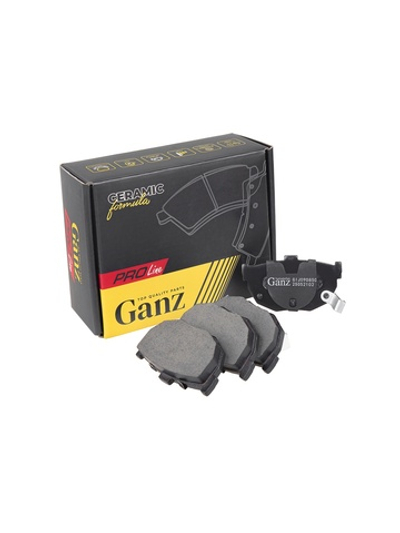Колодки задние PRO-Line Ceramic KIA CERATO 1.5, 1.6, 2.0, 1.6CRDI 15" 03- GANZ GIJ09085C
