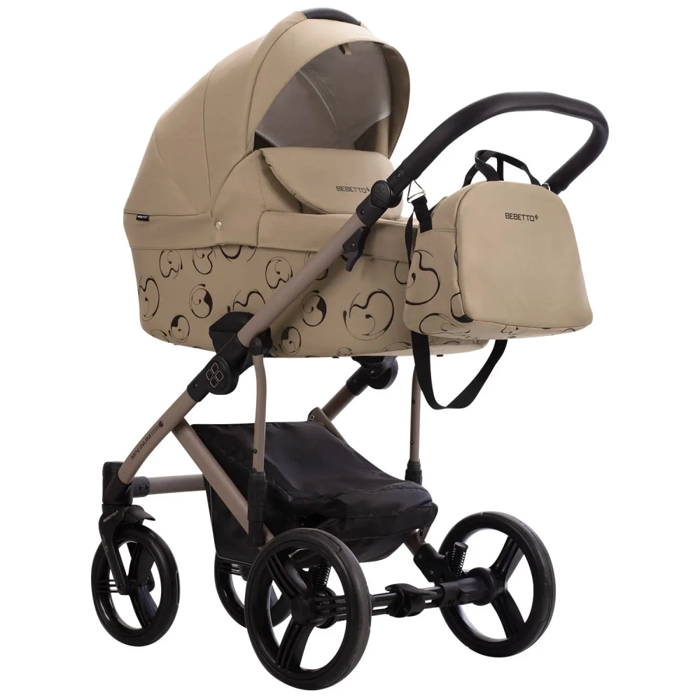 Коляска 2в1 Bebetto MAGNUM LIGHT SE light se 06 (т.бежевый) бежевая рама