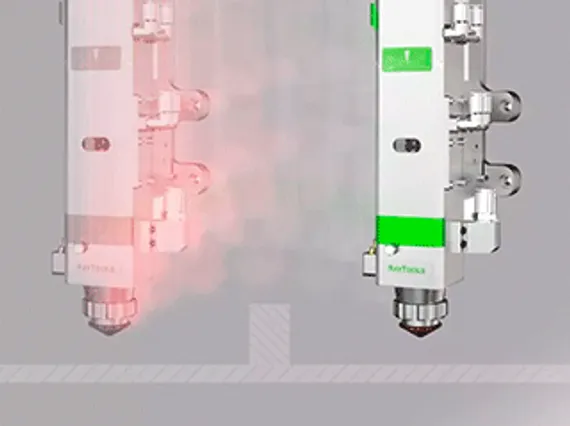 Лазерный станок HGTECH SMART3015PRO 12 кВт с защитной кабиной и сменным столом для резки листов металла