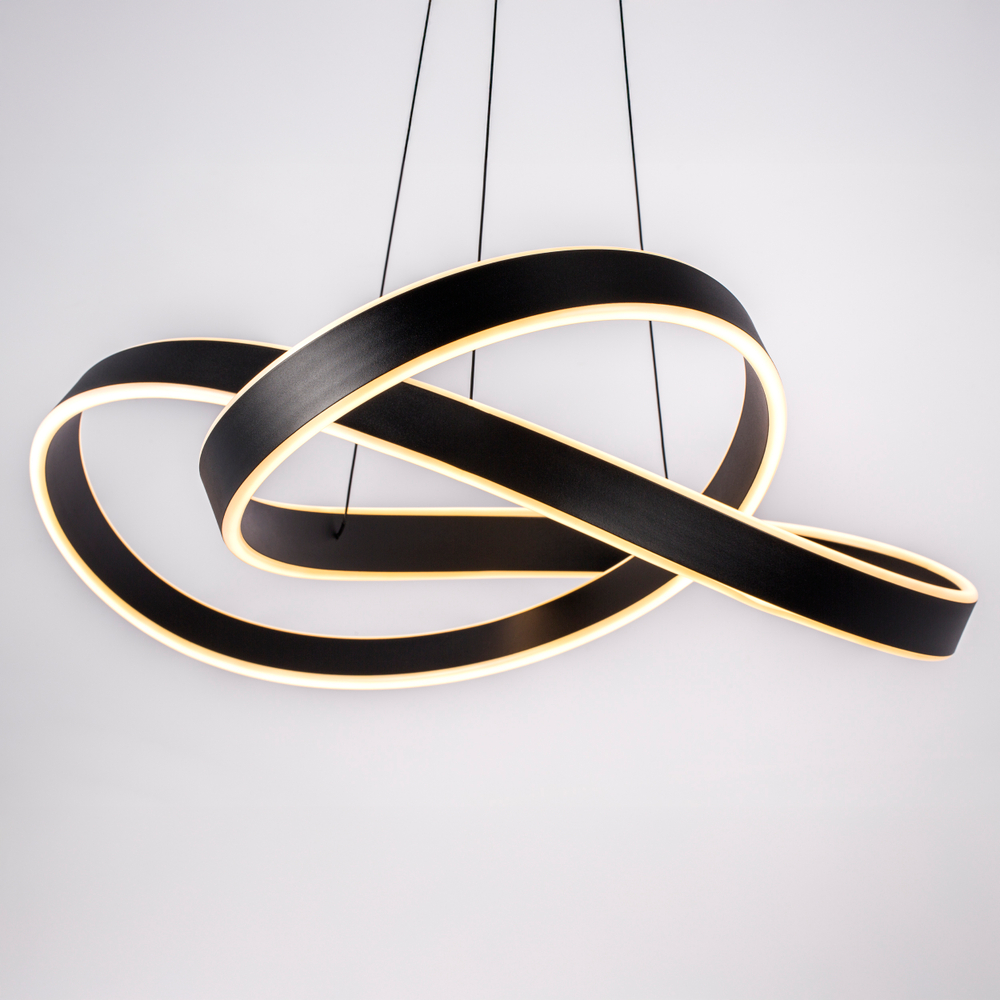 749487 Люстра SATURNO LED 60W 2760LM ЧЕРНЫЙ 3000K