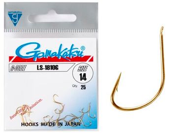 Крючки Gamakatsu LS-1810G HOOKS GOLD разм. 14 25шт.