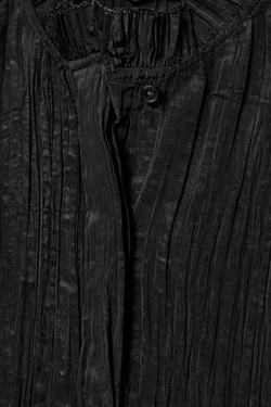 ZARA ЖАТАЯ БЛУЗКА С ОБЪЕМНЫМИ РУКАВАМИ — ZW COLLECTION, ЧЕРНЫЙ