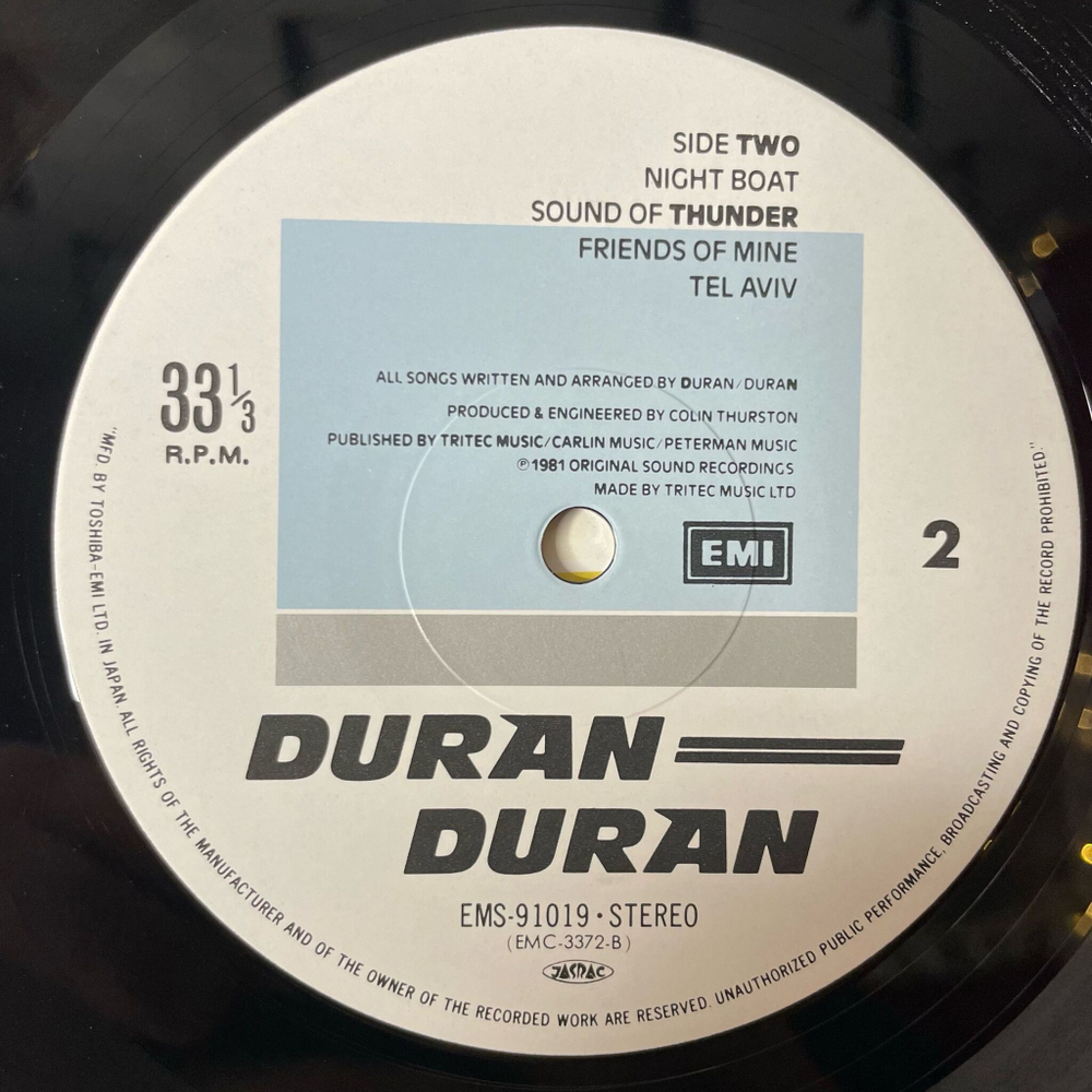 Винтажная виниловая пластинка LP Duran Duran (Japan 1981) (No Obi) Girls On Film