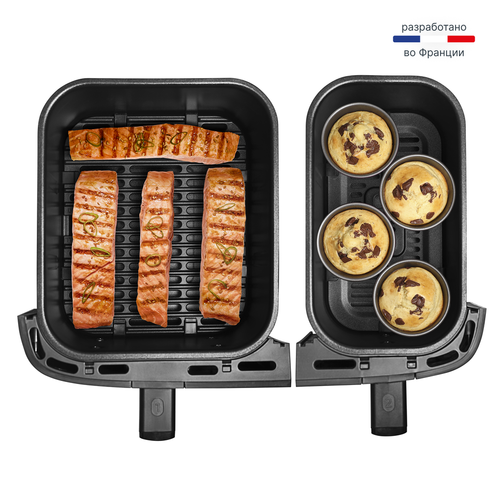 Аэрогриль Tefal Dual Easy Fry & Grill EY905D10