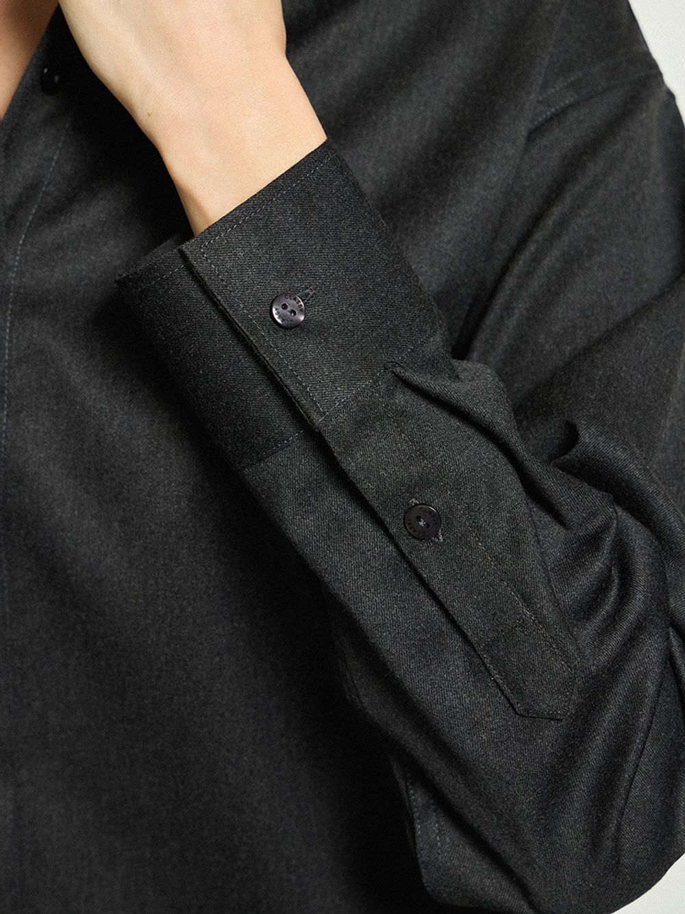 Рубашка Хельсинки графит шерсть