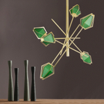 Ceiling design lamp  Harlow small by Gabriel Scott (Emerald)