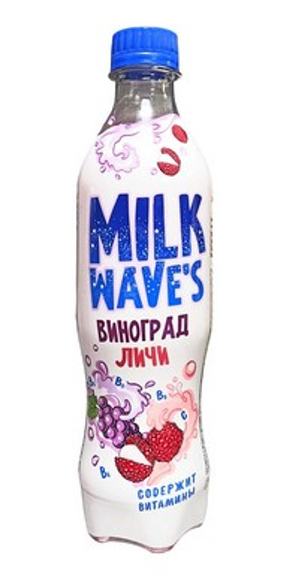 Милк Вэйв'С ВИНОГРАД-ЛИЧИ 0,5/12 ПЭТ