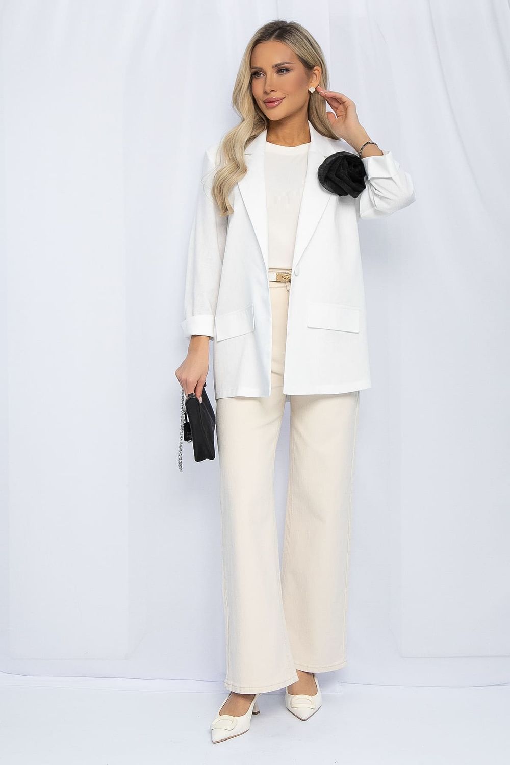 Пиджак льняной Мэрлин (белый) Б13254-7М LT Collection