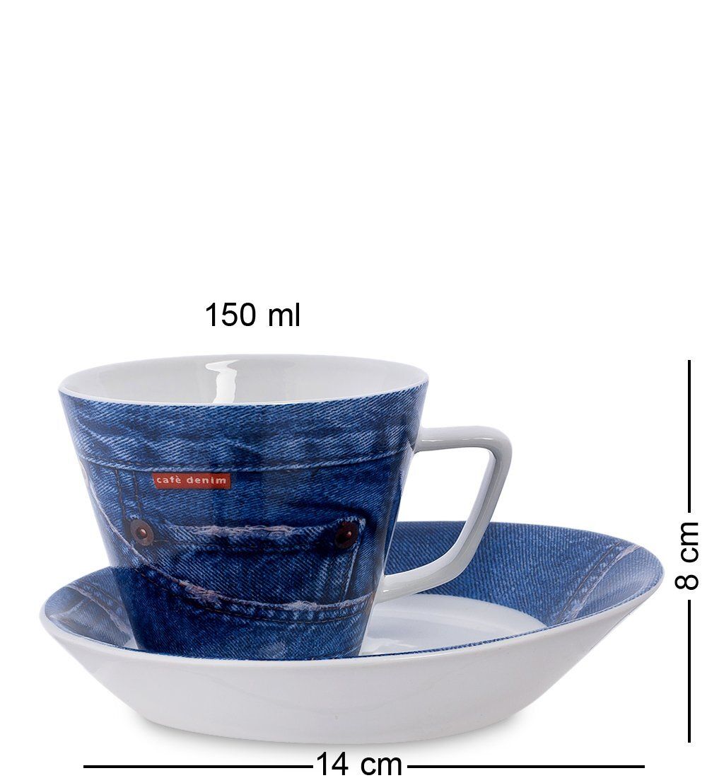 Topchoice TC-05 Чайный набор на две персоны «Джинсовая симфония» (Cafe denim)