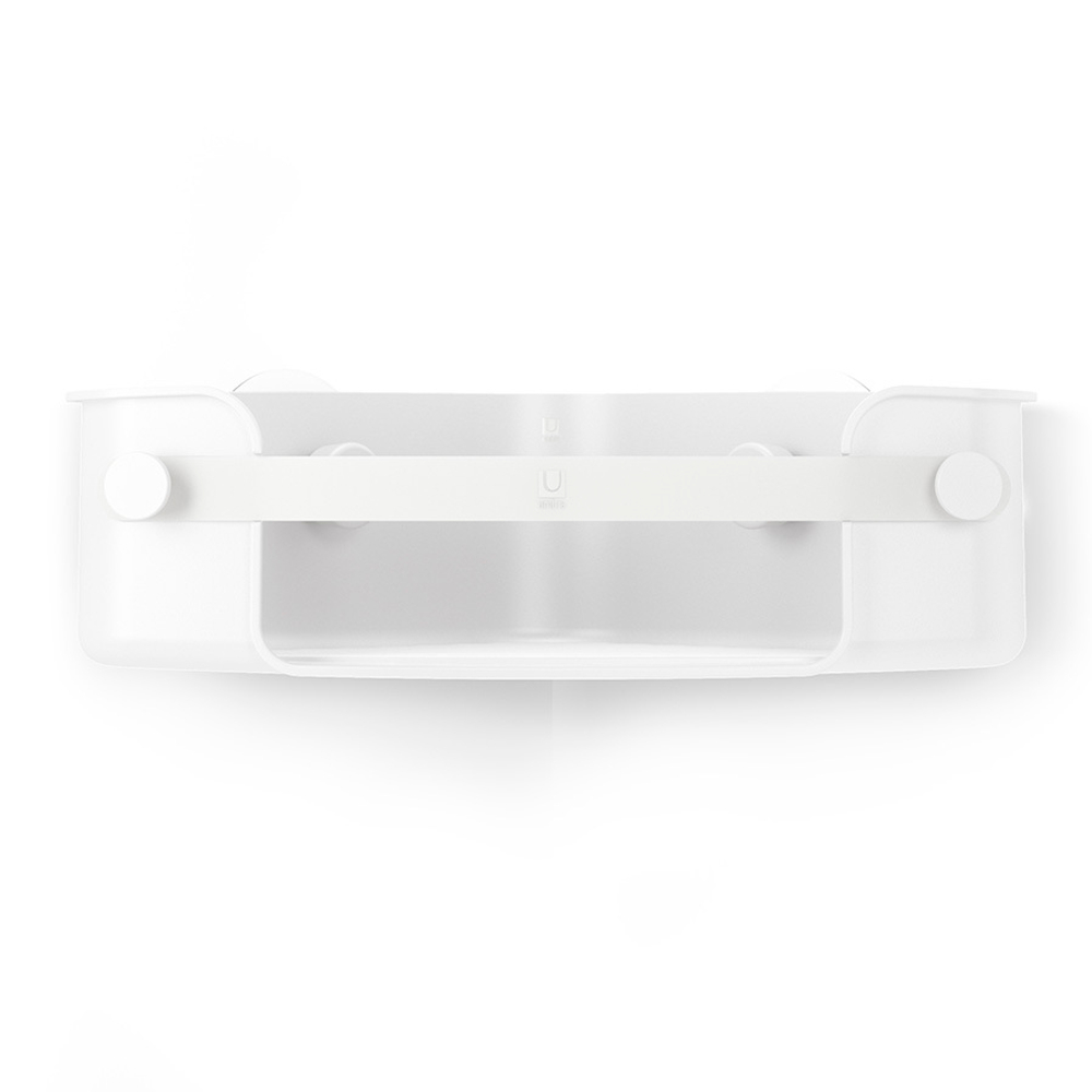 Органайзер для душа угловой flex adhesive, белый