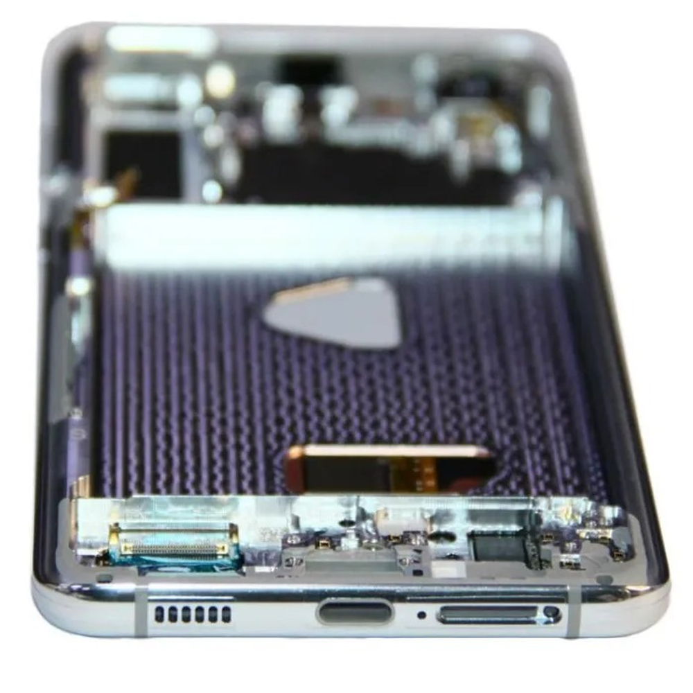 Дисплей для Samsung Galaxy S21+ (G996B) с тачскрином и рамкой Серебро - OR (SP)