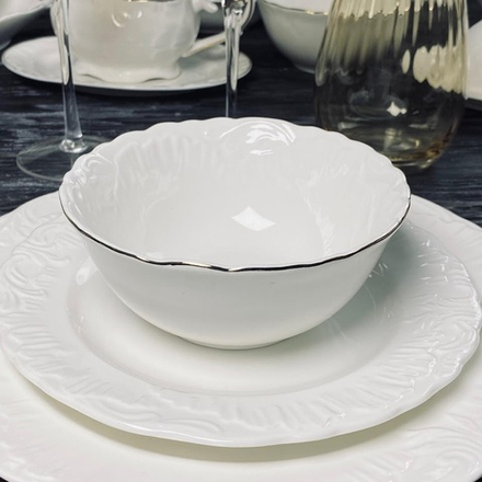 Lenardi 305-068 Набор из 6 салатников 14х6см АВРОРА ЗОЛОТО в под.уп.(х8)Фарфор