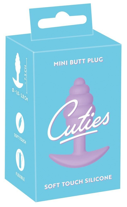 Анальная втулка Orion Mini Butt Plug – рельефные желобки, 7,5 см