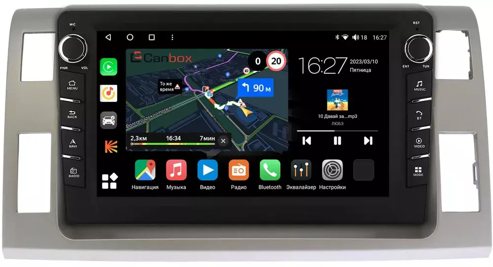 Магнитола для Toyota Estima 3 2006-2019 (правый руль) - Canbox 10-1129 Android 10, ТОП процессор, CarPlay, 4G SIM-слот
